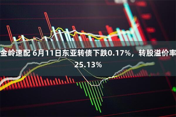金岭速配 6月11日东亚转债下跌0.17%，转股溢价率25.13%