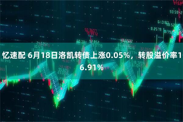 忆速配 6月18日洛凯转债上涨0.05%，转股溢价率16.91%